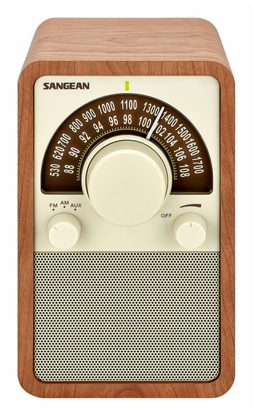 Sangean WR-15 Portable Analog Wood radio