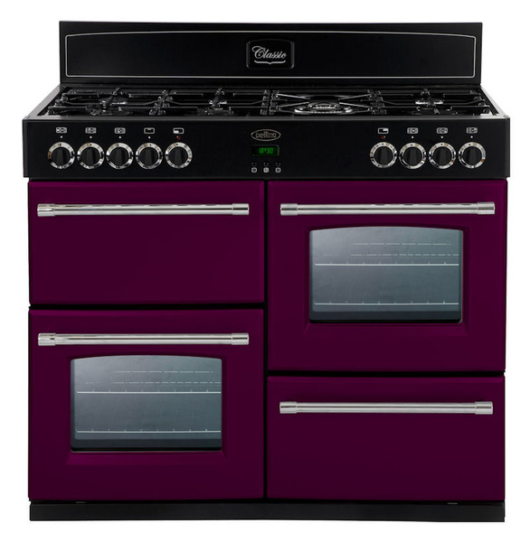 Belling Classic 110GT Freistehend Gas hob Burgund