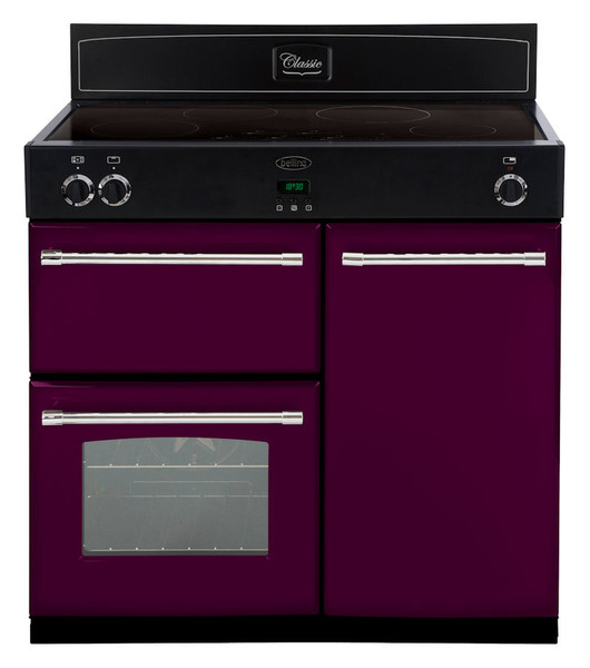 Belling Classic 90Ei Freestanding Induction hob A Black,Purple