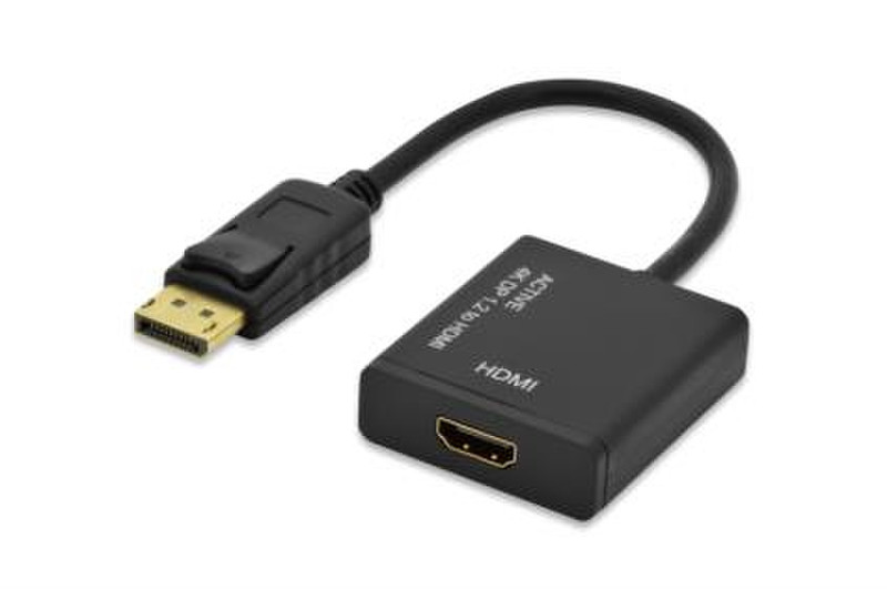Ednet 84517 0.2m HDMI DisplayPort Schwarz Videokabel-Adapter