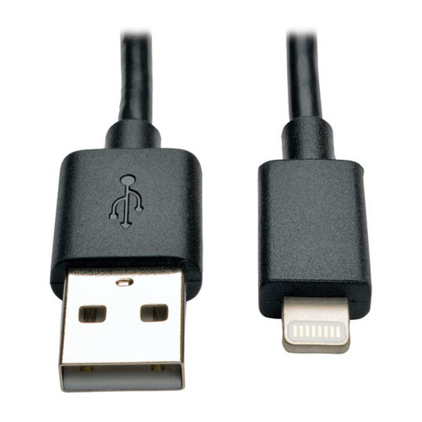 Tripp Lite M100-10N-BK 0.25m USB A Lightning Schwarz USB Kabel