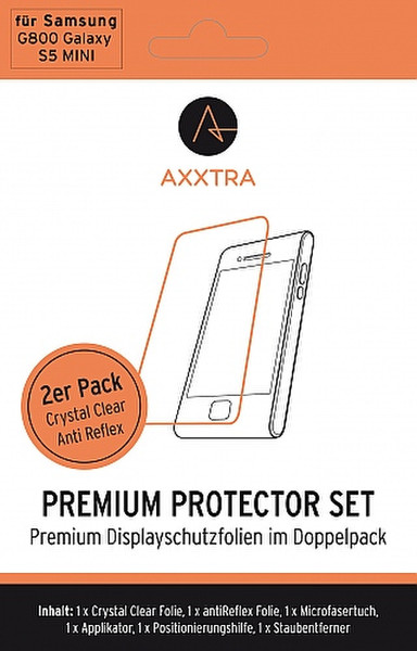 Emporia PROT-GALS5M-CL Anti-reflex 2pc(s) - Samsung G800 Galaxy S5 Mini screen protector