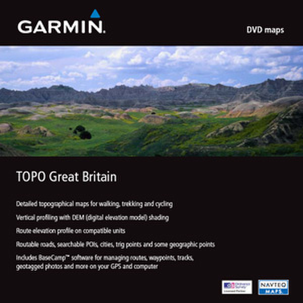 Garmin TOPO Great Britain DVD