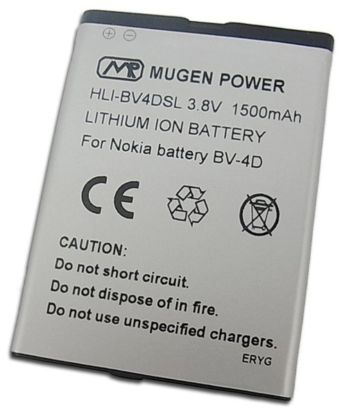 Mugen Power HLI-BV4DSL Lithium-Ion 1500mAh 3.8V Wiederaufladbare Batterie