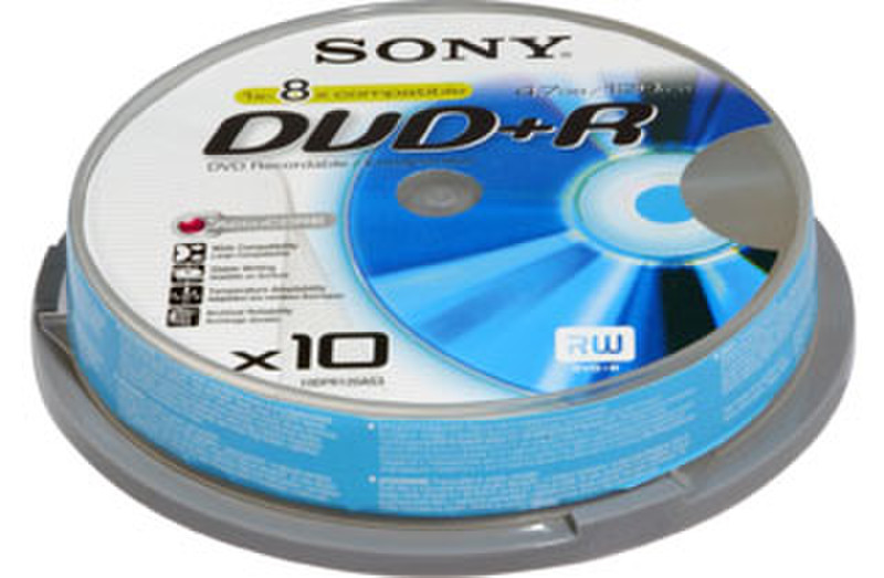 Sony 10DPR120ASP 4.7GB blank DVD