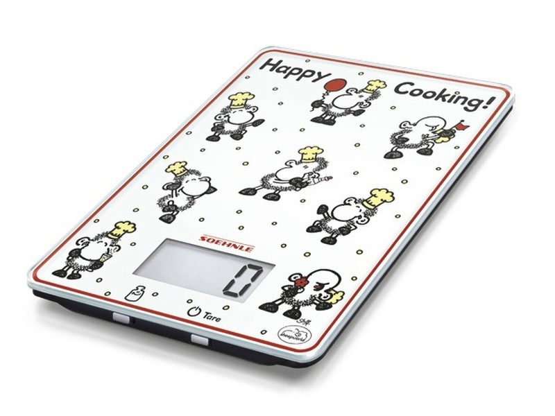 Soehnle Happy Cooking Rechteck Electronic kitchen scale Weiß