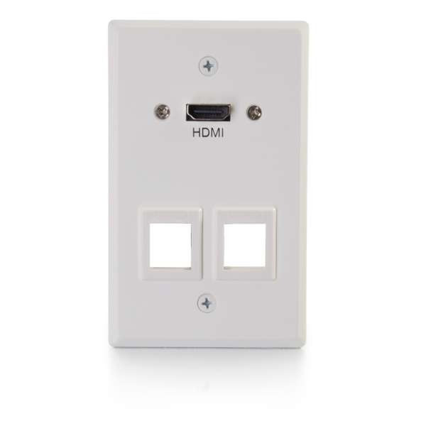 C2G 60161 White switch plate/outlet cover