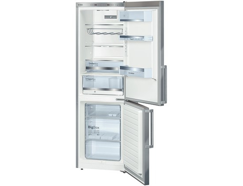 Bosch KGE36AI32 Отдельностоящий 214л 88л A++ Нержавеющая сталь холодильник с морозильной камерой