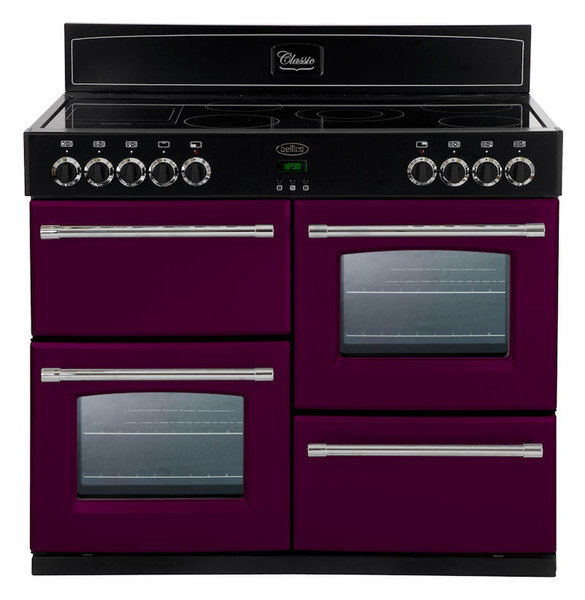 Belling Classic 100E Freestanding Ceramic hob A Black,Violet