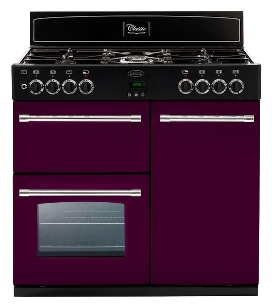 Belling Classic 90DFT Freistehend Gas hob A Schwarz, Violett