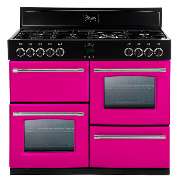 Belling Classic 110DFT Freestanding Gas hob A Black,Pink