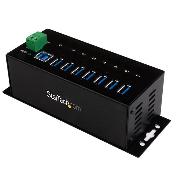 StarTech.com ST7300USBME USB 3.0 (3.1 Gen 1) Type-B 5000Мбит/с Черный хаб-разветвитель
