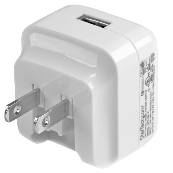 StarTech.com USB Wall Charger with Quick Charge 2.0 - International Travel - White