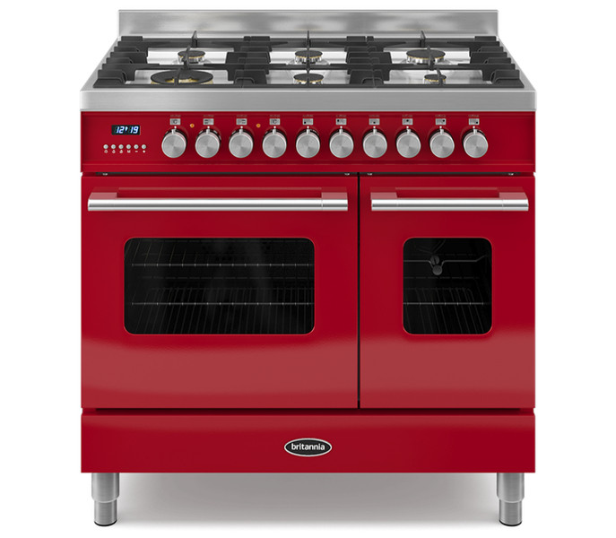 Britannia Delphi 90cm twin Freestanding Gas hob A Red