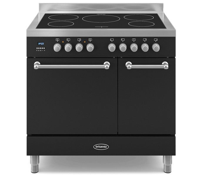 Britannia Wyre 90cm twin Freestanding Induction hob A Black