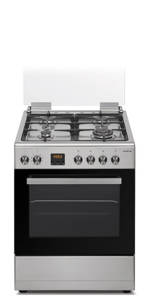 Inventum VFG6032WGRVS Freestanding Gas hob A Stainless steel cooker