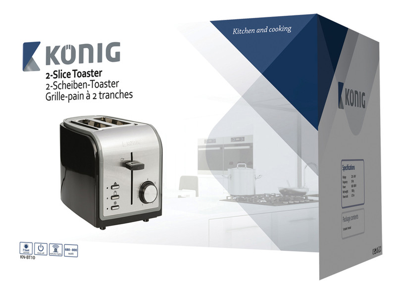 König KN-BT10UK toaster