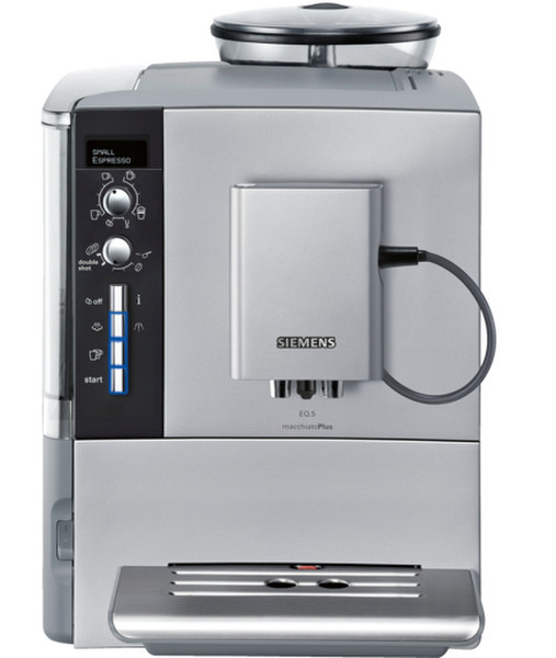 Siemens TE515201RW Espresso machine 1.7л Серый, Металлический, Нержавеющая сталь кофеварка