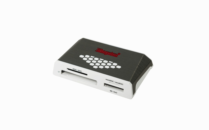 Kingston Technology USB 3.0 High-Speed Media Reader USB 3.0 Серый, Белый устройство для чтения карт флэш-памяти