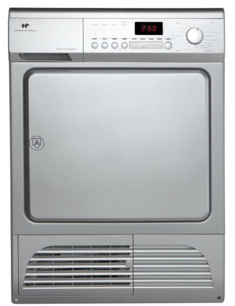 Continental Edison SLCE8DDS freestanding Front-load 8kg B Stainless steel tumble dryer