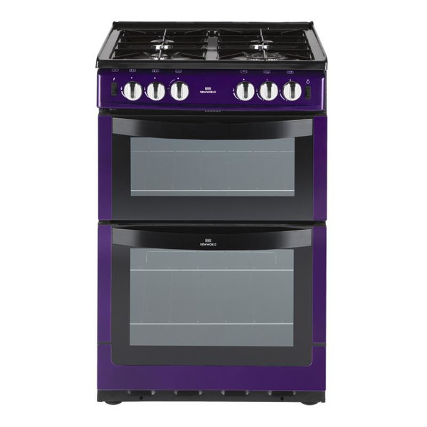 New World NW551GTC Freistehend Gas hob Metallisch, Violett