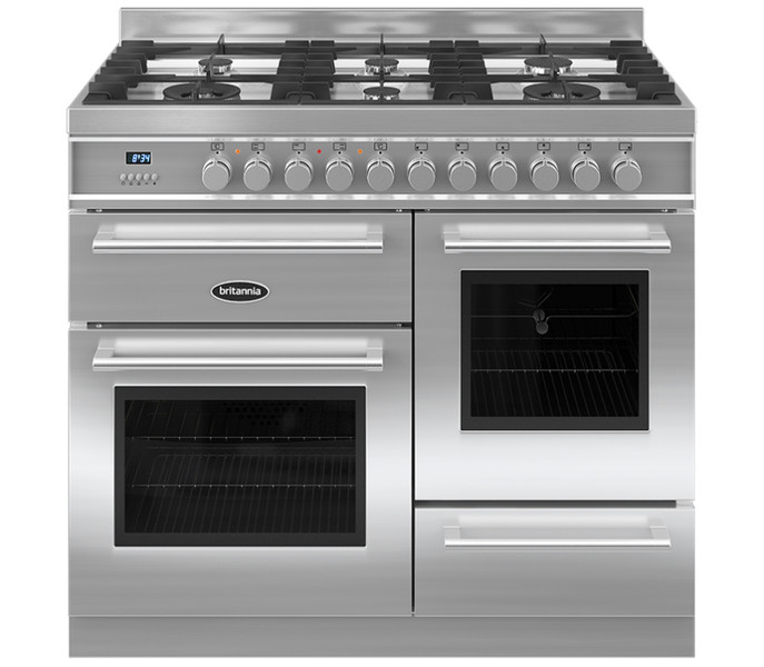 Britannia Q Line 100cm XG Freestanding Gas hob A Stainless steel