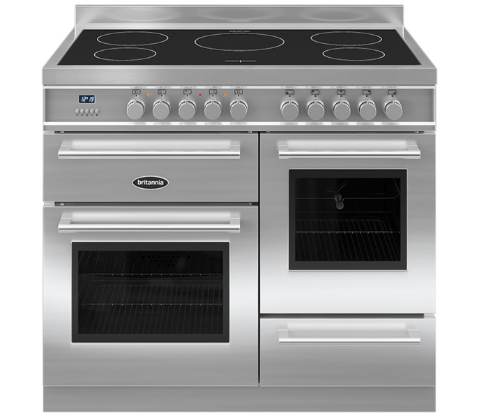 Britannia Q Line 100cm XG Freestanding Induction hob A Stainless steel