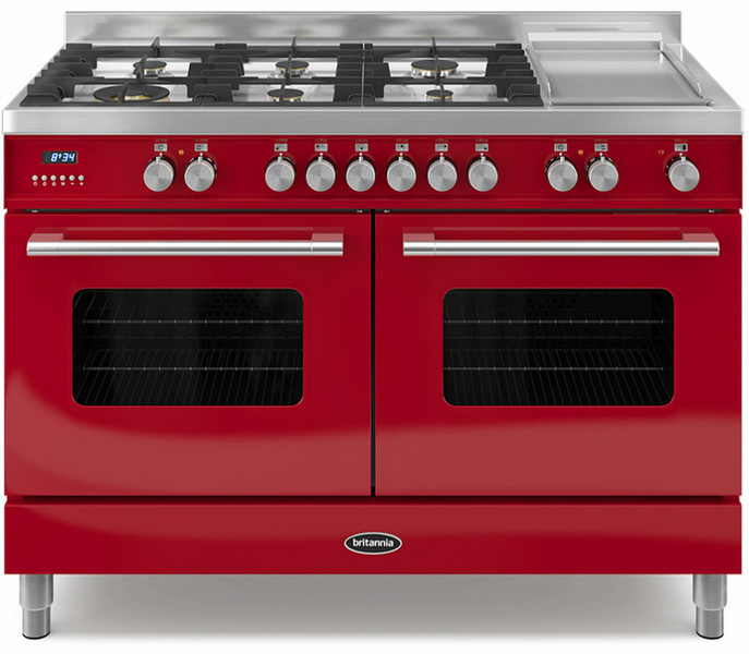 Britannia Delphi 120cm twin Freestanding Gas hob A Red