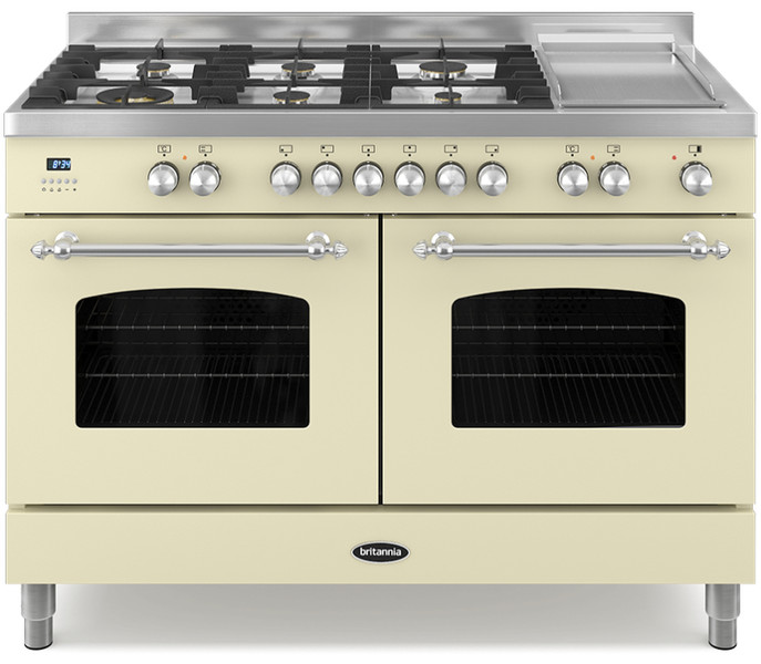 Britannia Fleet 120cm twin Freestanding Gas hob A Cream