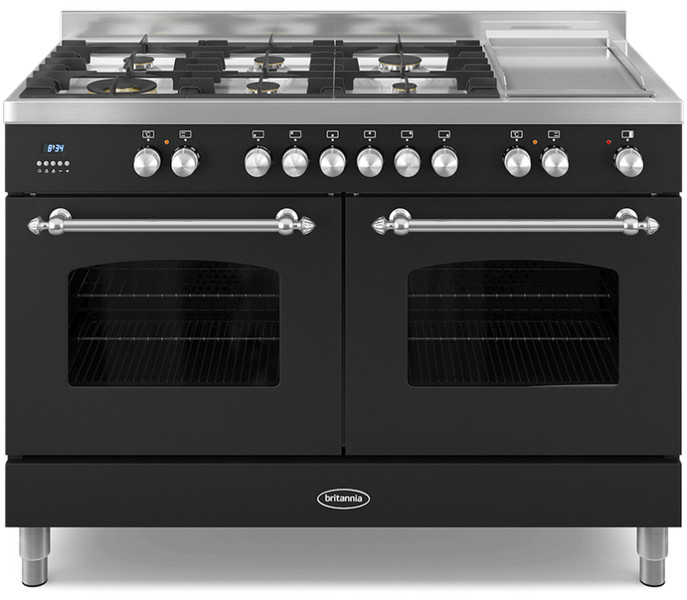 Britannia Fleet 120cm twin Отдельностоящий Gas hob A Черный