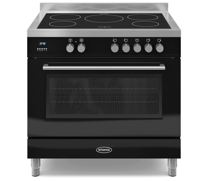 Britannia Q Line 90cm single Freestanding Induction hob A Black