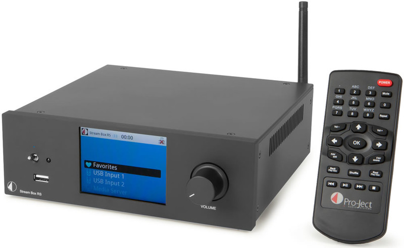 Pro-Ject Stream Box RS Eingebauter Ethernet-Anschluss WLAN Schwarz Digitaler Audio-Streamer
