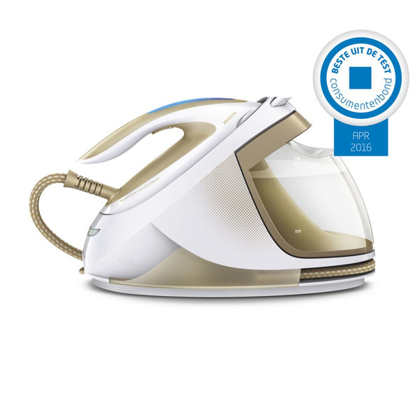 Philips PerfectCare Elite GC9640/60 Dry & Steam iron T-ionicGlide soleplate 2400W Beige,White iron
