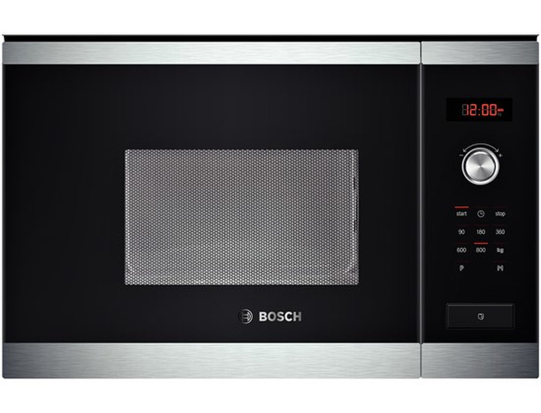 Bosch HMT75M654B Eingebaut 20l 800W Schwarz, Edelstahl Mikrowelle