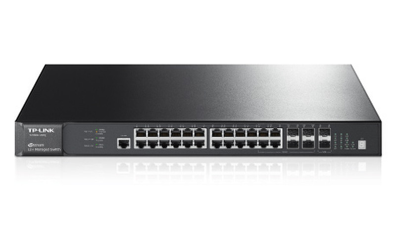 TP-LINK JetStream Managed network switch L3 Gigabit Ethernet (10/100/1000) 1U Черный