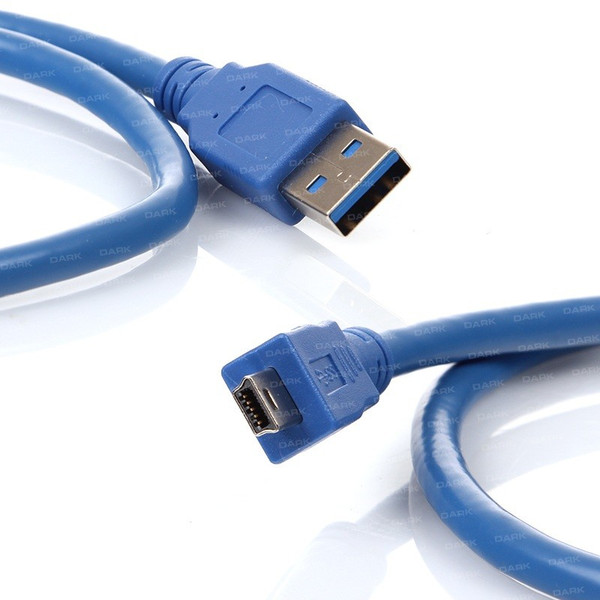 Dark USB-A/Mini USB-A, 0.5m 0.5m Mini-USB A Mini-USB A Blau