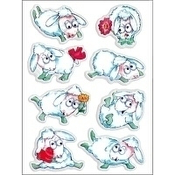 HERMA Decorative labels MAGIC funny sheep moving eyes 1 sheet самоклеящийся ярлык