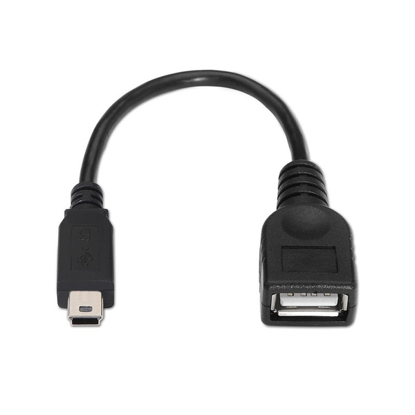 Nanocable 10.01.3800 0.15м Mini-USB B USB A Черный кабель USB