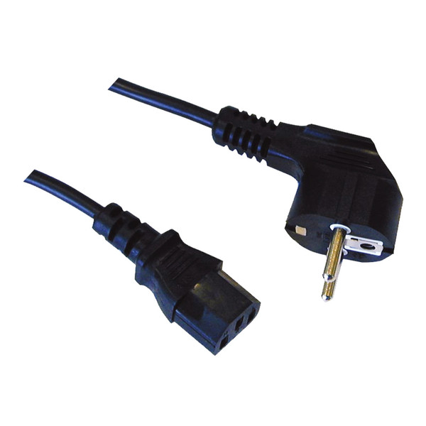 Nanocable 10.22.0102 1.5m CEE7/7 Schuko C13 coupler Black power cable