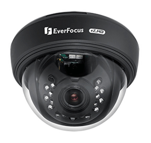 EverFocus ED930 CCTV security camera Innenraum Kuppel Schwarz