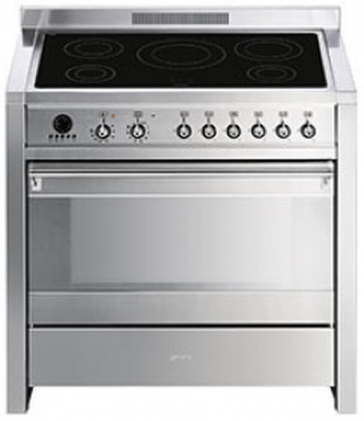 Smeg A1PYID-7 Freestanding Induction hob B Silver cooker