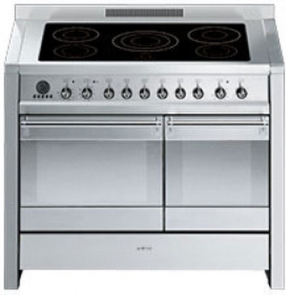 Smeg A2PYID-8 Freestanding Induction hob A Silver cooker