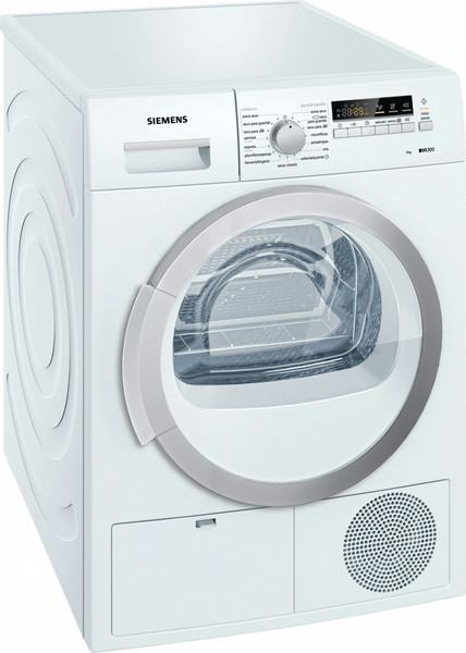 Siemens WT46B209EE Freistehend Frontlader 9kg B Weiß Wäschetrockner