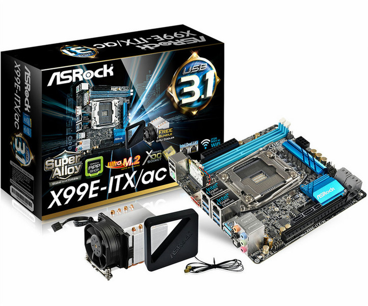 Asrock X99E-ITX/ac Intel X99 LGA 2011-v3 Mini ITX motherboard