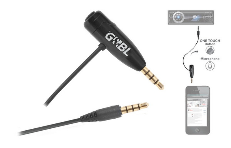 G&BL PLHC Mobile phone/smartphone microphone Wired Black microphone