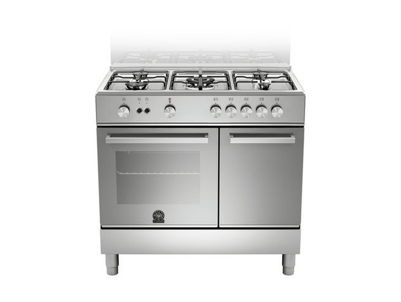 Bertazzoni La Germania TUP9 5C 51 D X Freestanding Gas hob Stainless steel cooker