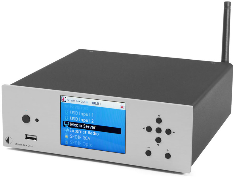 Pro-Ject Stream Box DS+ Подключение Ethernet Wi-Fi Cеребряный цифровой аудиостриммер