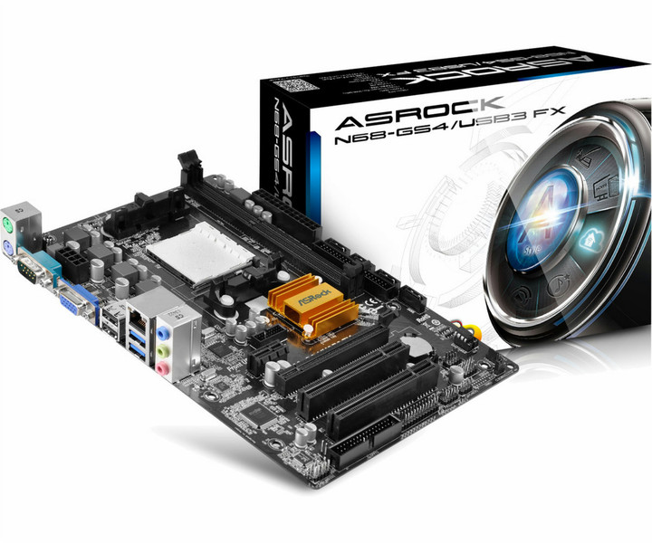 Asrock N68-GS4/USB3 FX NVIDIA nForce 630a Socket AM3+ Micro ATX motherboard
