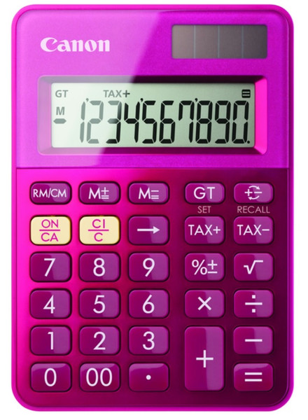 Canon LS-100K Desktop Basic calculator Pink