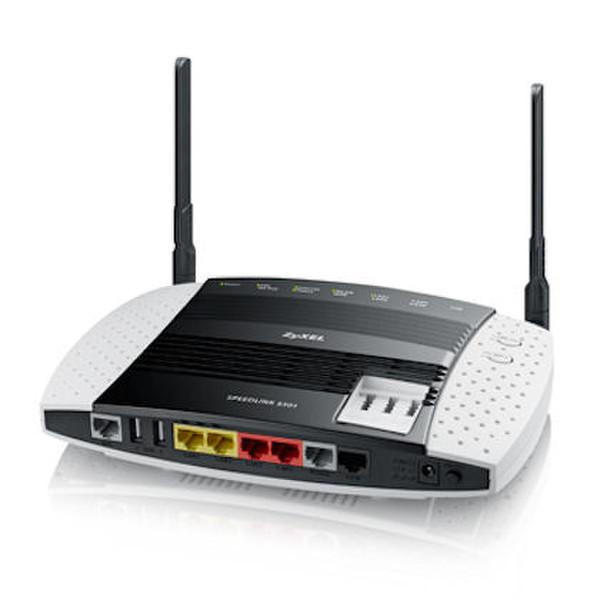 Telekom ZyXEL Speedlink 5501 Dual-Band (2,4 GHz/5 GHz) Gigabit Ethernet Schwarz, Weiß